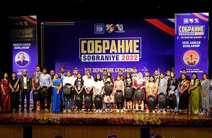 Newly Enrolled Indian Students of OrSMU Joins Sobraniye 2022
