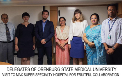 Delegates Of OrSMU Visit To Max Super Specialty Hospital