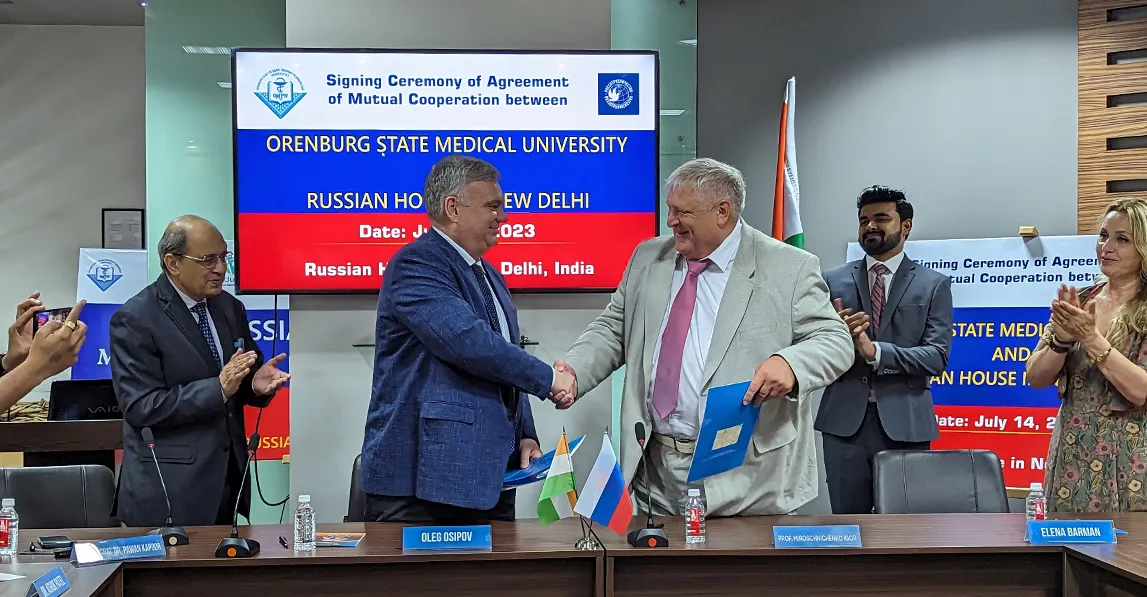 OrSMU and Russian House in New Delhi Signed Cooperation Agreement